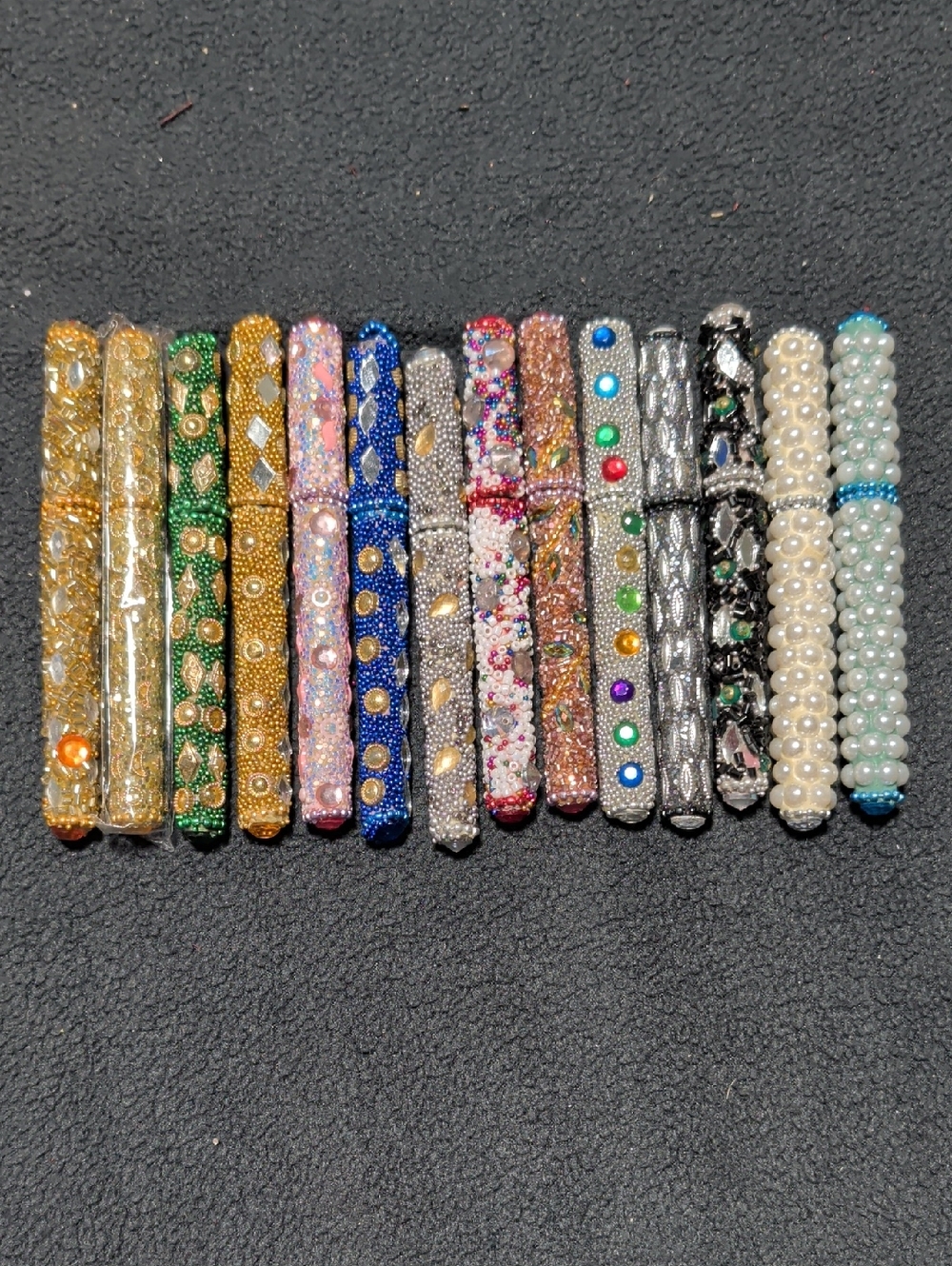 14 Decorative Beaded Ballpoint Pens NWOT